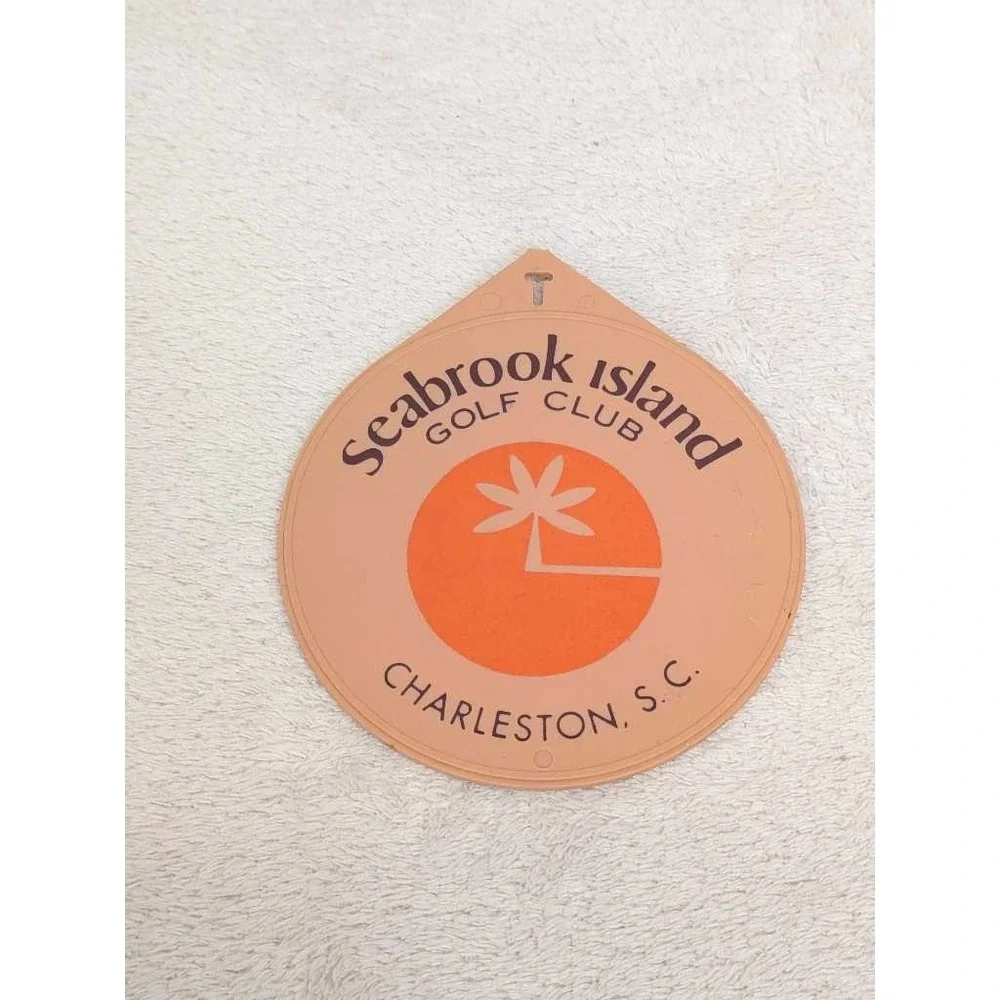 Seabrook Island Golf Club Charleston SC Souvenir Tag Patch Vintage Retro Florida